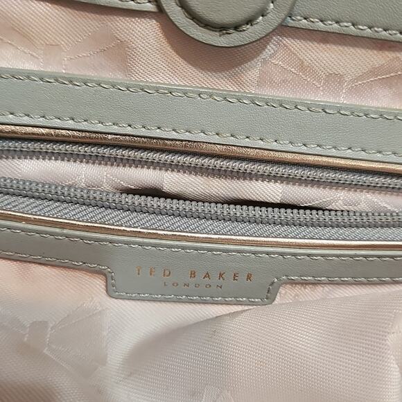 Ted Baker Anabel Large Leather Gray Women's  Tote Bag ( No Crossbody Strap) - Picture 13 of 16